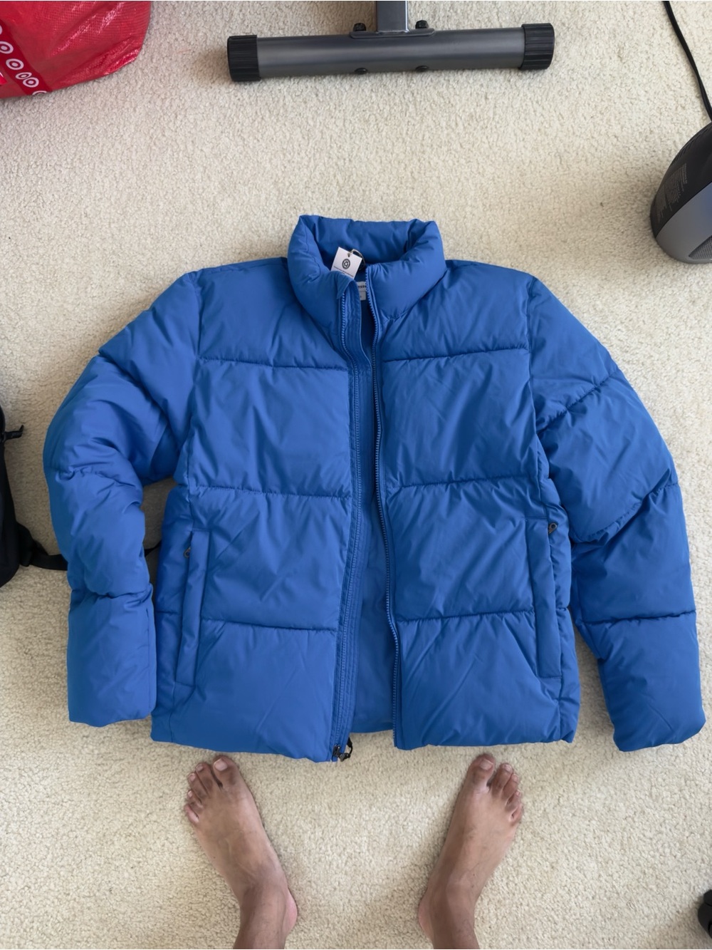 BRAND NEW MENS HEAVY DUTY PUFFER INSULATED JACKET MENS XS - SMALL OVERSIZED